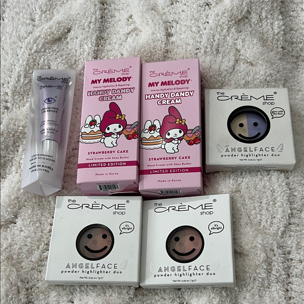 New The Crème Shop Cosmetics Bundle Hello Kitty Highlighter